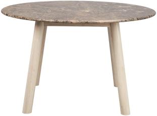 Taransay &Oslash;125 cm Brun marmor Vitpigmenterad ek - Rowico Home - Bonus M&ouml;bler