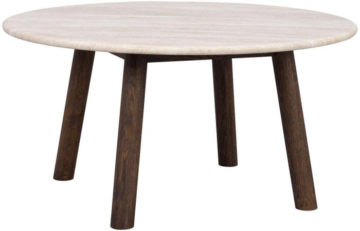 Bild 2, Taransay Ø90 cm Beige travertin Brun ek - Rowico Home - Bonus Möbler