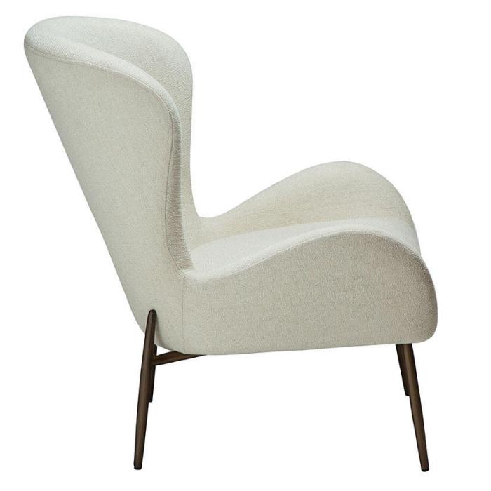 Bild 3, Glam Låg Bouclétyg Bone White / Antique Brass - Dan-Form - Bonus Möbler
