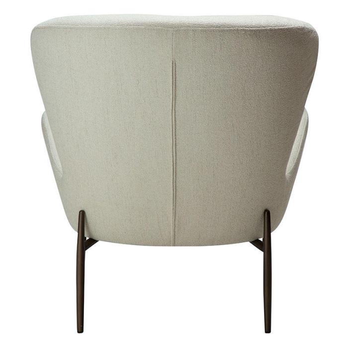Bild 4, Glam Låg Bouclétyg Bone White / Antique Brass - Dan-Form - Bonus Möbler