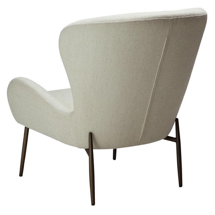 Bild 5, Glam Låg Bouclétyg Bone White / Antique Brass - Dan-Form - Bonus Möbler