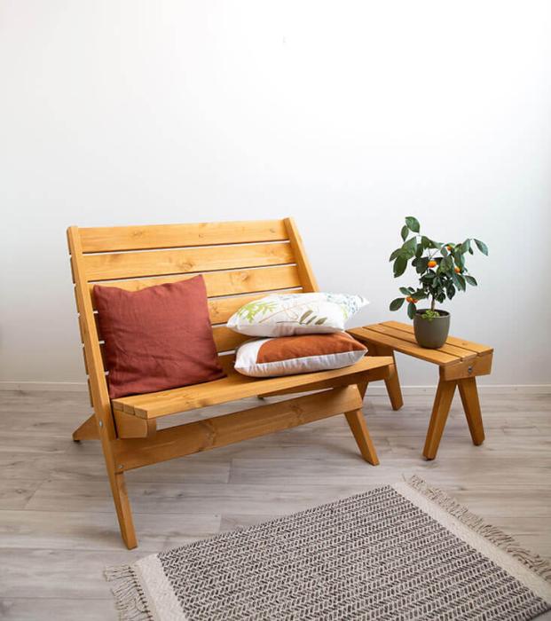 Bild 9, EcoFurn® Double Granny Furu Oljad ockra - Hillerstorp - Bonus Möbler