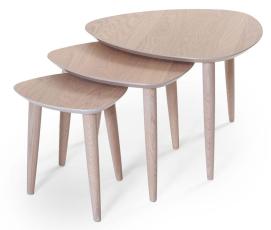 Team H&ouml;g 40X40 cm Vitpigmenterad Ek - Bordbirger - Bonus M&ouml;bler