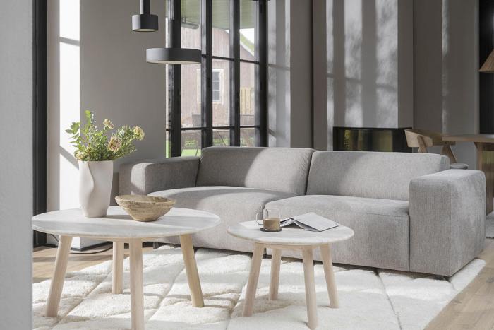 Bild 5, Taransay Ø60 cm Beige travertin Vitpigmenterad ek - Rowico Home - Bonus Möbler