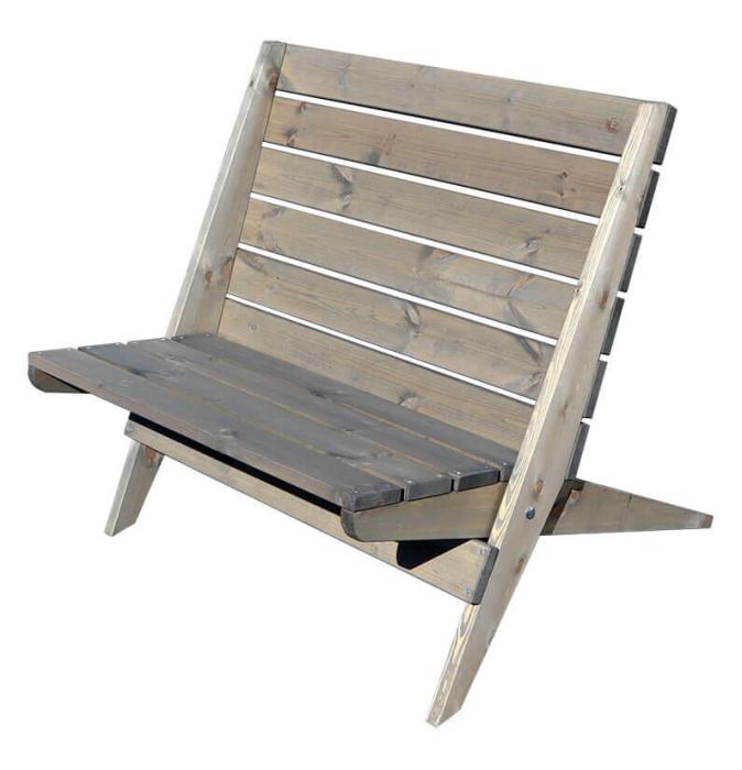 Bild 3, EcoFurn® Double Granny Furu Oljad grå - Hillerstorp - Bonus Möbler