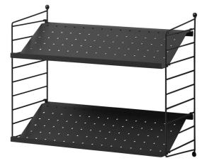 String Skohylla Paket 60 cm Svart - String - Bonus M&ouml;bler