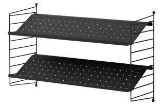 String Skohylla Paket 80 cm Svart - String - Bonus M&ouml;bler