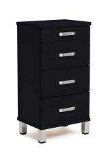 Nadja 40 cm 4 l&aring;dor St&aring;lben Svartbetsad Lackad Ek - Oscarssons M&ouml;bel - Bonus M&ouml;bler