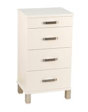 Nadja 40 cm 4 l&aring;dor Tr&auml;ben Vitlackad MDF - Oscarssons M&ouml;bel - Bonus M&ouml;bler