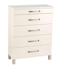 Nadja 70 cm 5 l&aring;dor Tr&auml;ben Vitlackad MDF - Oscarssons M&ouml;bel - Bonus M&ouml;bler