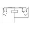 3-sits med divan