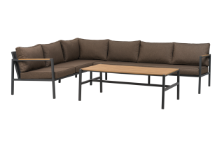 Cap Soffgrupp 279 cm Antracit/Brun - Brafab - Bonus M&ouml;bler