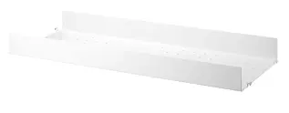 String Metallhyllplan H&ouml;g Kant 78X30 cm Vit - String - Bonus M&ouml;bler