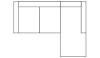 Arm + 2-sits + divan + arm