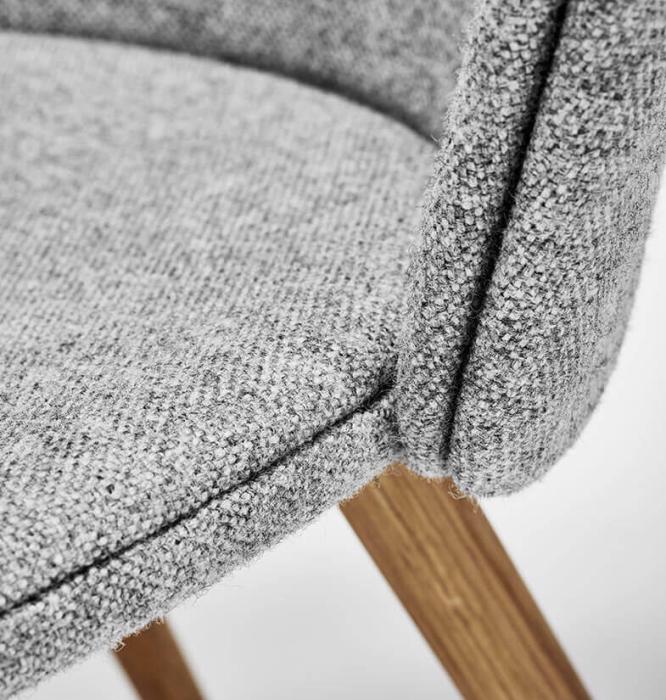Bild 3, Miss Holly Helklädd Ek Naturell olja Tyg Kvadrat Hallingdal Grey - Stolab - Bonus Möbler
