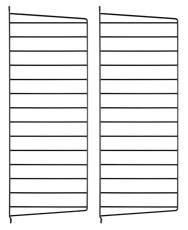 String V&auml;ggavlar 75X30 cm 2-pack Svart - String - Bonus M&ouml;bler