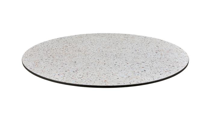 Bild 3, Taverny Ø65 cm Vit / Laminat beige terrazzo - Brafab - Bonus Möbler