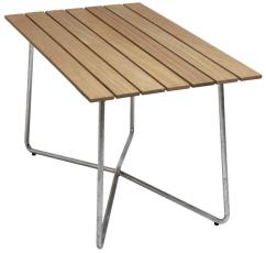 Bord B25A 120x70 cm Oljad Ek / Varmf&ouml;rzinkat Stativ - Grythyttan St&aring;lm&ouml;bler - Bonus M&ouml;bler
