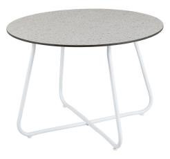 Taverny &Oslash;65 cm Vit / Laminat beige terrazzo - Brafab - Bonus M&ouml;bler
