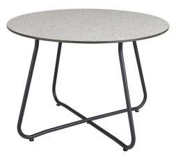 Taverny &Oslash;65 cm Svart / Laminat beige terrazzo - Brafab - Bonus M&ouml;bler