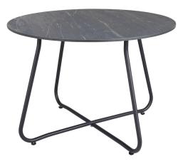 Taverny &Oslash;65 cm Svart / Laminat m&ouml;rkgr&aring; sten - Brafab - Bonus M&ouml;bler