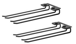 String Glash&auml;ngare med Spjut 2-pack 30 cm Svart - String - Bonus M&ouml;bler