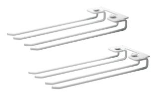 String Glash&auml;ngare med Spjut 2-pack 30 cm Vit - String - Bonus M&ouml;bler