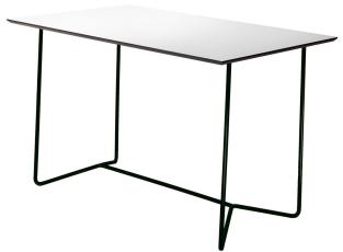 High Tech Bord 110X70 cm Vit Laminat / Svart Stativ - Grythyttan St&aring;lm&ouml;bler - Bonus M&ouml;bler