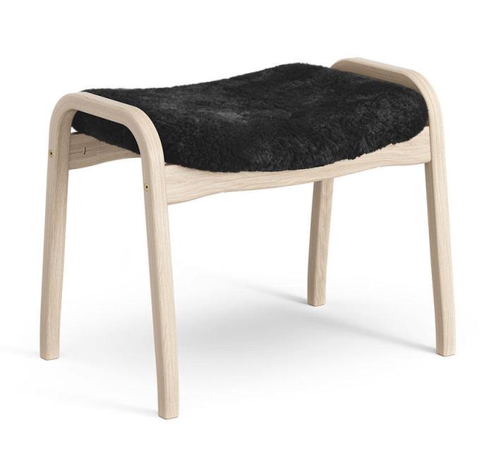 Bild 3, Lamino Vitpigmenterad Ek Fårskinn Black - Swedese - Bonus Möbler