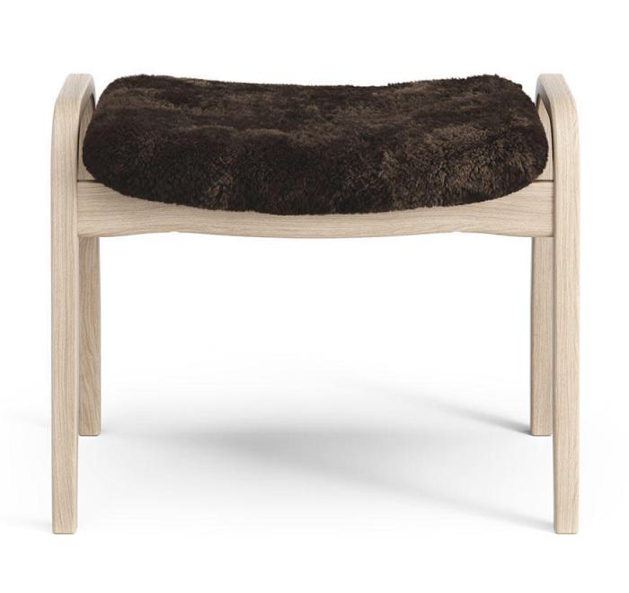 Bild 4, Lamino Vitpigmenterad Ek Fårskinn Espresso - Swedese - Bonus Möbler