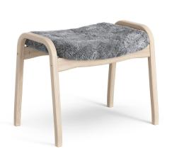 Lamino Vitpigmenterad Ek F&aring;rskinn Scandinavian Grey - Swedese - Bonus M&ouml;bler