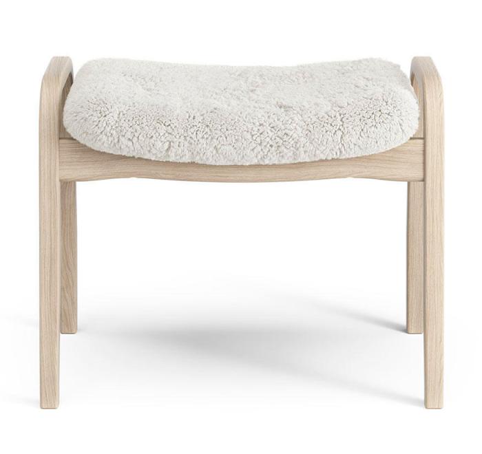 Bild 9, Lamino Vitpigmenterad Ek Fårskinn Offwhite - Swedese - Bonus Möbler