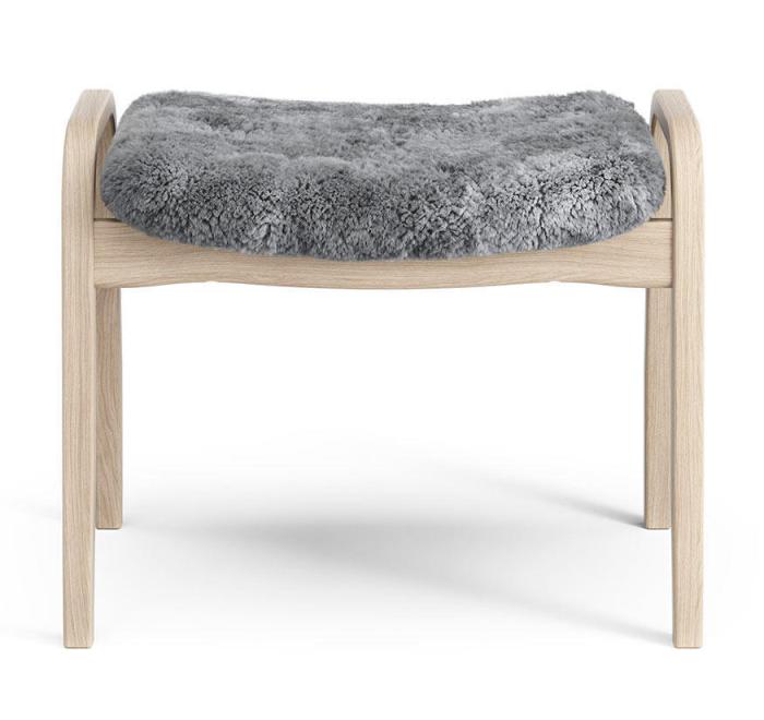 Bild 4, Lamino Vitpigmenterad Ek Fårskinn Scandinavian Grey - Swedese - Bonus Möbler
