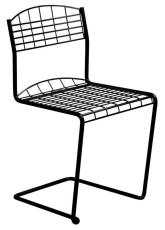 High Tech Stol Svart - Grythyttan St&aring;lm&ouml;bler - Bonus M&ouml;bler