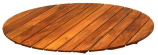 Bordsskiva &Oslash;120 cm till bord 9A/9B 120 Obehandlad Teak - Grythyttan St&aring;lm&ouml;bler - Bonus M&ouml;bler