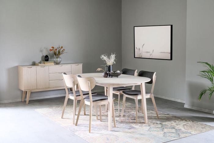 Bild 8, Filippa Oval 170-210X105 cm Vitpigmenterad ek - Rowico Home - Bonus Möbler