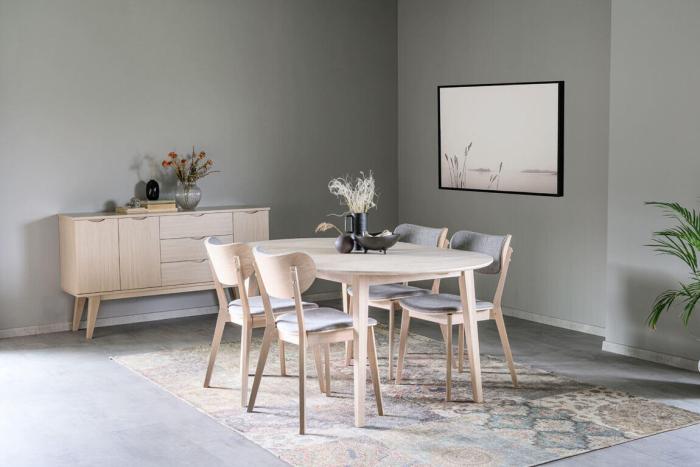 Bild 10, Filippa Oval 170-210X105 cm Vitpigmenterad ek - Rowico Home - Bonus Möbler