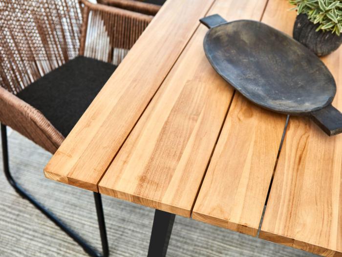 Bild 4, Laurion 230X100 cm Svart / Teak. - Brafab - Bonus Möbler