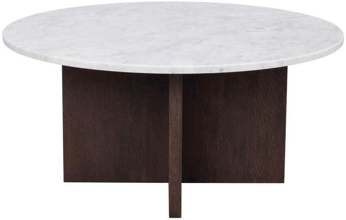 Bild 2, Brooksville Ø90 cm Vit / brun - Rowico Home - Bonus Möbler