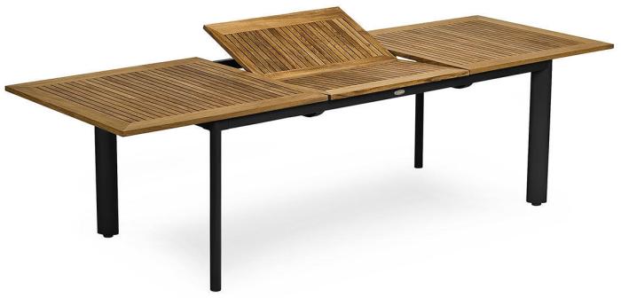 Bild 2, Nydala 200-280X96 cm Svart / Teak - Hillerstorp - Bonus Möbler