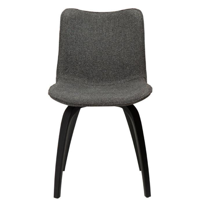 Bild 2, Glee Bouclétyg, svarta ben Pebble Grey - Dan-Form - Bonus Möbler