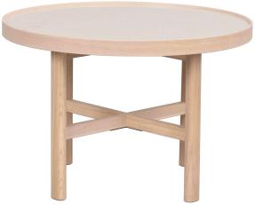 Marsden &Oslash;60 cm Beige keramik / Vitpigmenterad ek - Rowico Home - Bonus M&ouml;bler