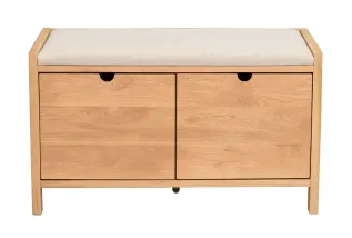 Hillmond 2L 80 cm Lackad ek / Beige - Rowico Home - Bonus M&ouml;bler