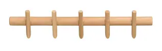 Hillmond 65 cm 5 krokar Lackad ek - Rowico Home - Bonus M&ouml;bler