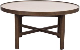 Marsden &Oslash;90 cm Beige keramik / Brunlackad ek - Rowico Home - Bonus M&ouml;bler