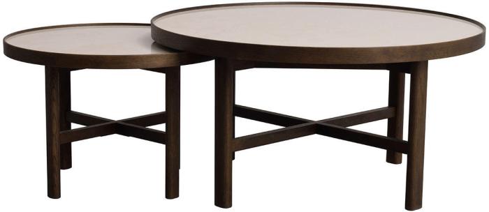 Bild 3, Marsden Ø90 cm Beige keramik / Brunlackad ek - Rowico Home - Bonus Möbler