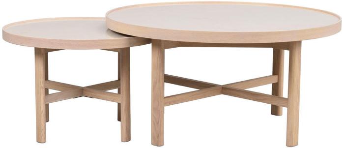 Bild 3, Marsden Ø90 cm Beige keramik / Vitpigmenterad ek - Rowico Home - Bonus Möbler