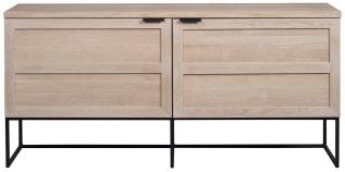 Everett 160 cm Vitpigmenterad ek / Svart - Rowico Home - Bonus M&ouml;bler