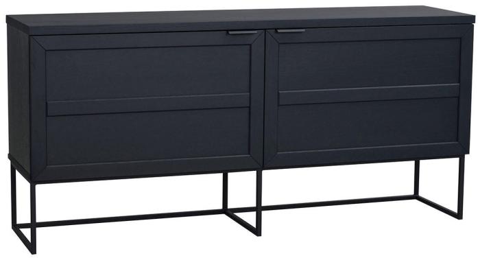Bild 2, Everett 160 cm Svartlackad ek / Svart - Rowico Home - Bonus Möbler