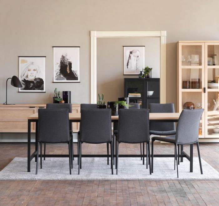 Bild 7, Everett 160 cm Vitpigmenterad ek / Svart - Rowico Home - Bonus Möbler